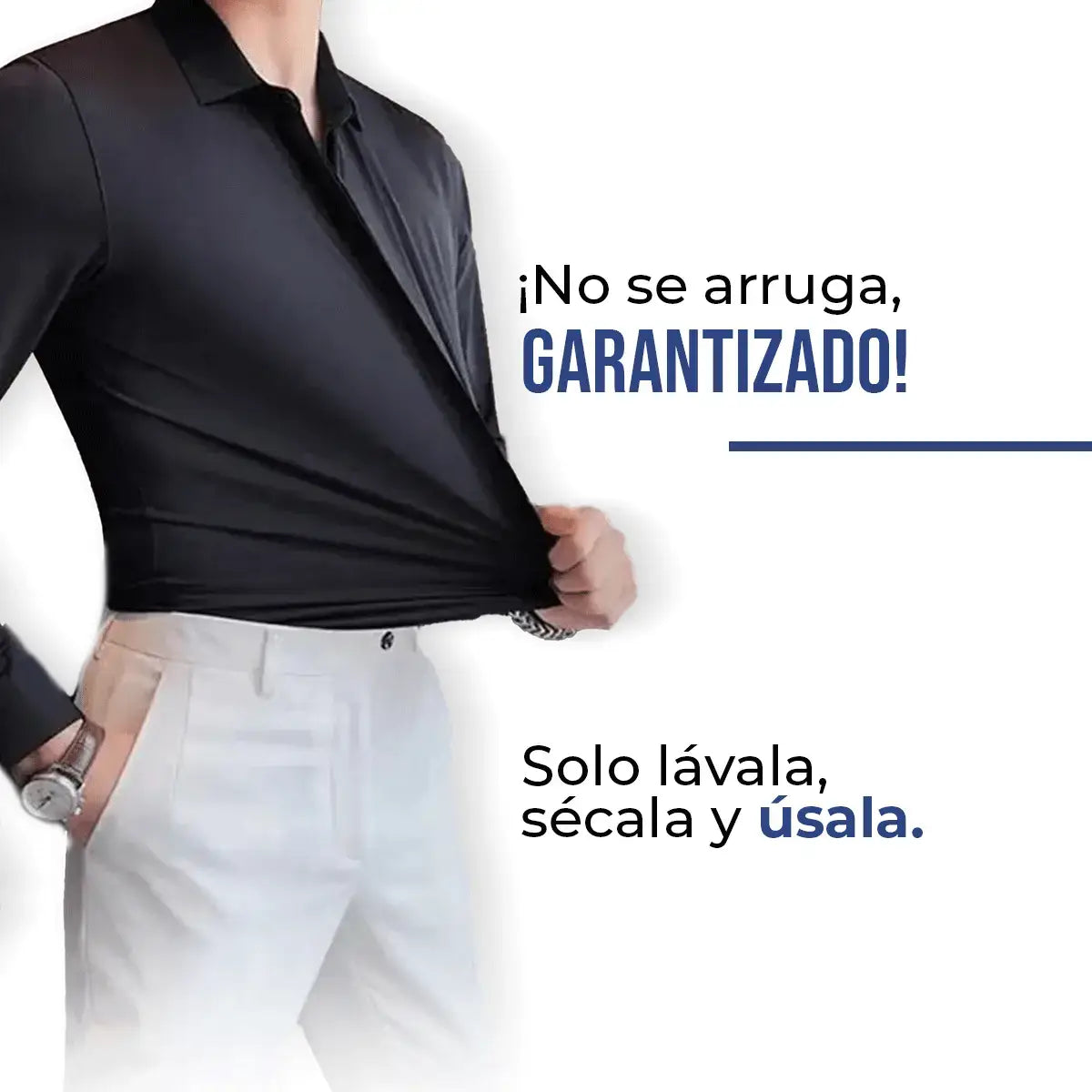 Camisa de Vestir Slim Fit para Hombre UltraTech™ (Compra 1, Lleva 1 Gratis)