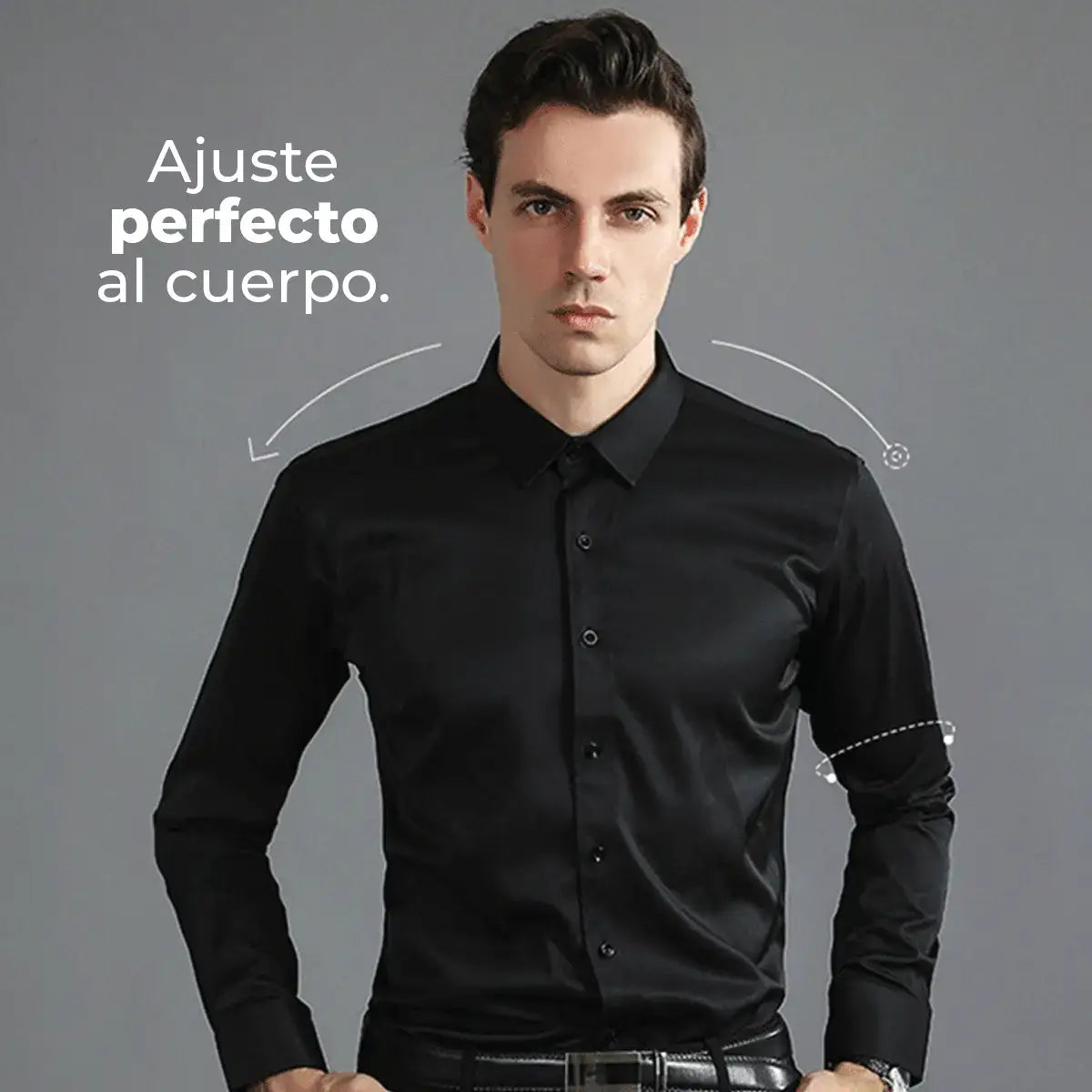 Camisa de Vestir Slim Fit para Hombre UltraTech™ (Compra 1, Lleva 1 Gratis)