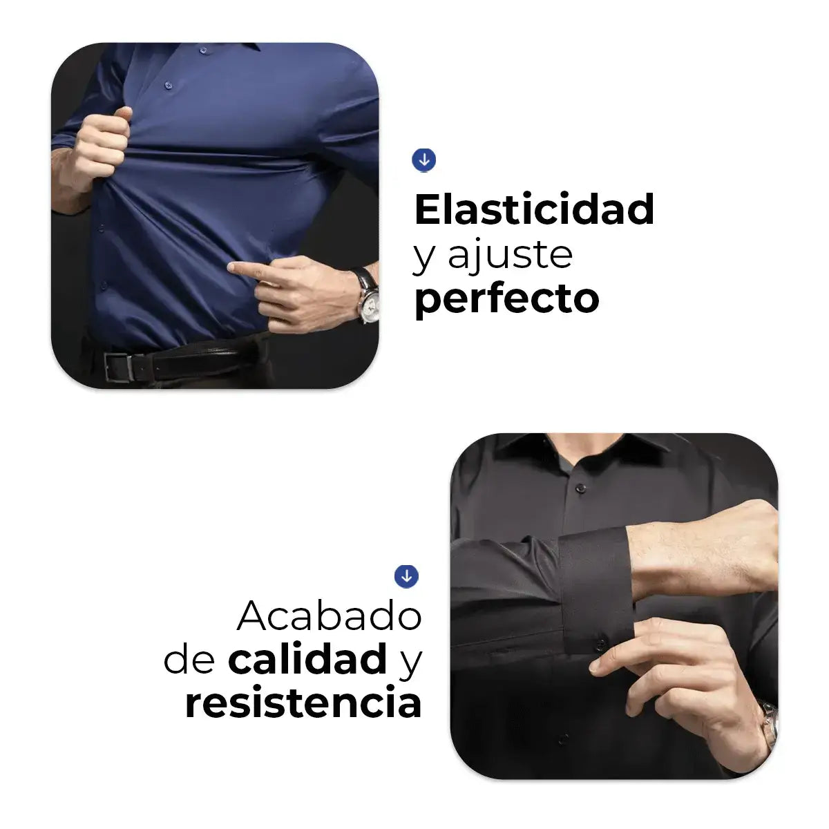 Camisa de Vestir Slim Fit para Hombre UltraTech™ (Compra 1, Lleva 1 Gratis)