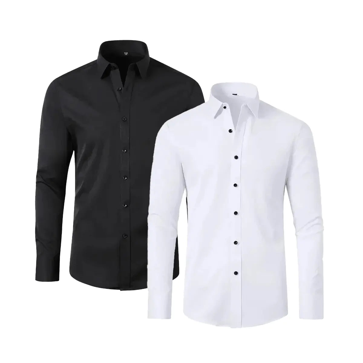 Camisa de Vestir Slim Fit para Hombre UltraTech™ (Compra 1, Lleva 1 Gratis)