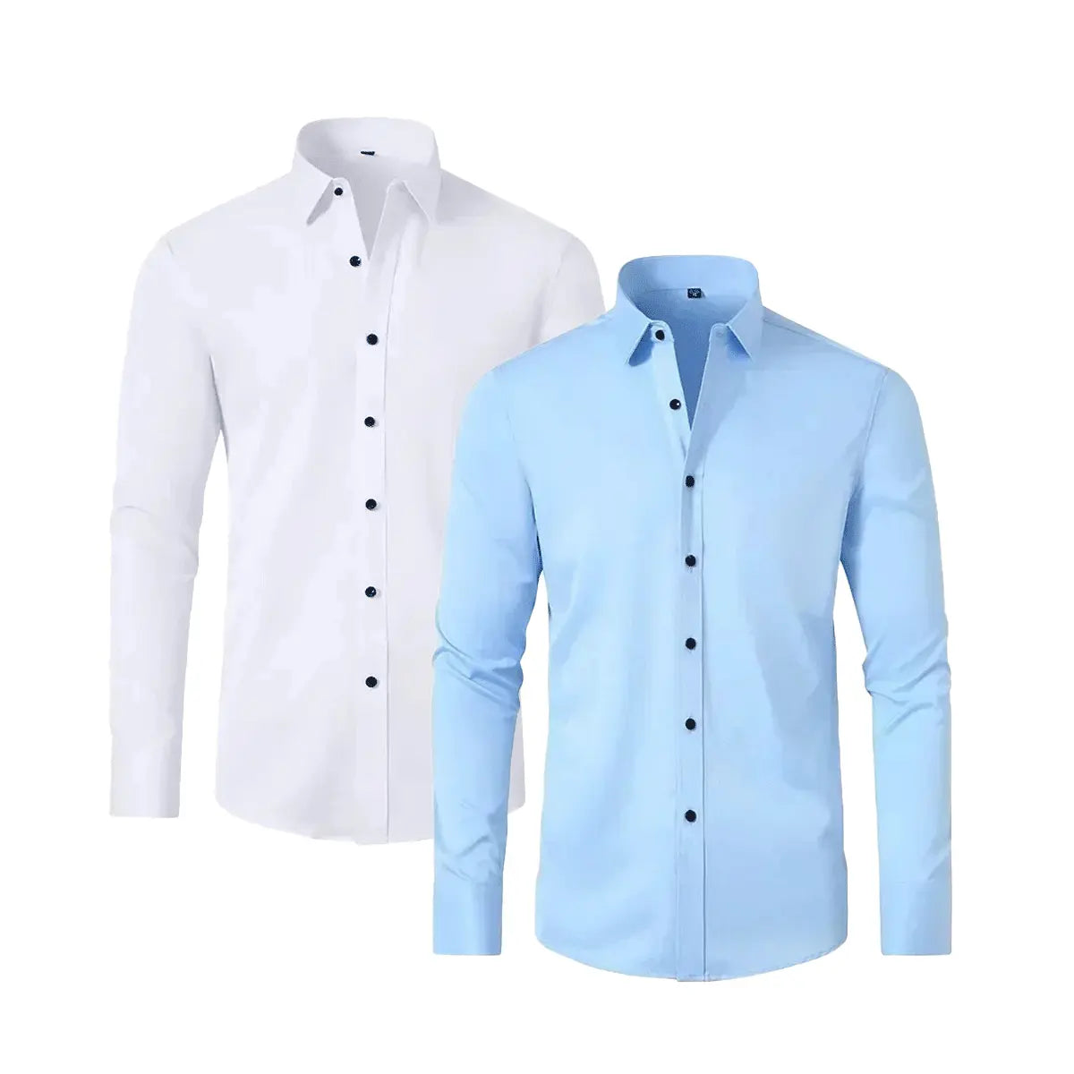 Camisa de Vestir Slim Fit para Hombre UltraTech™ (Compra 1, Lleva 1 Gratis)