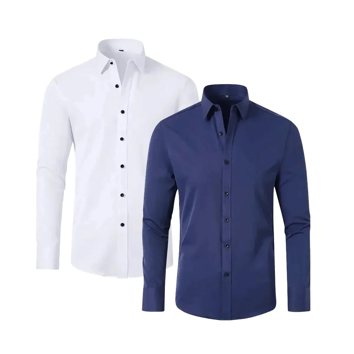 Camisa de Vestir Slim Fit para Hombre UltraTech™ (Compra 1, Lleva 1 Gratis)