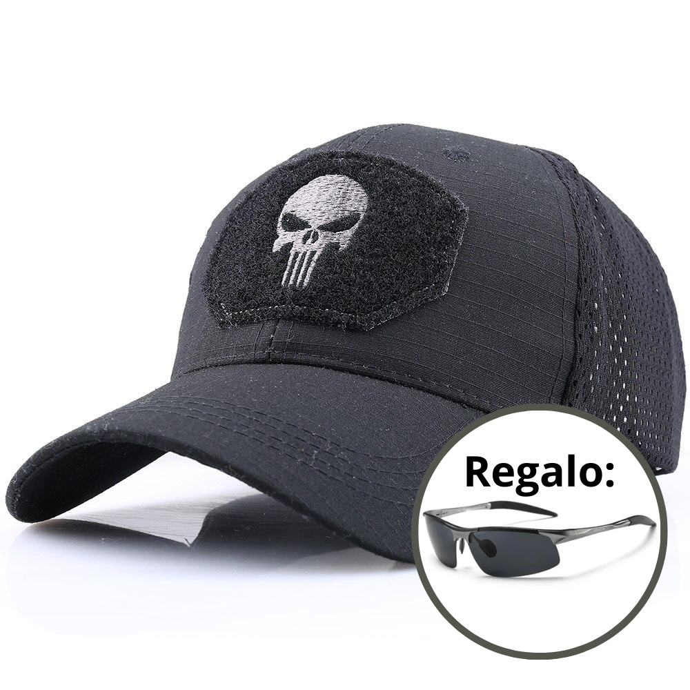 Gorra Táctica Militar Skull + Gafas Tácticas de regalo