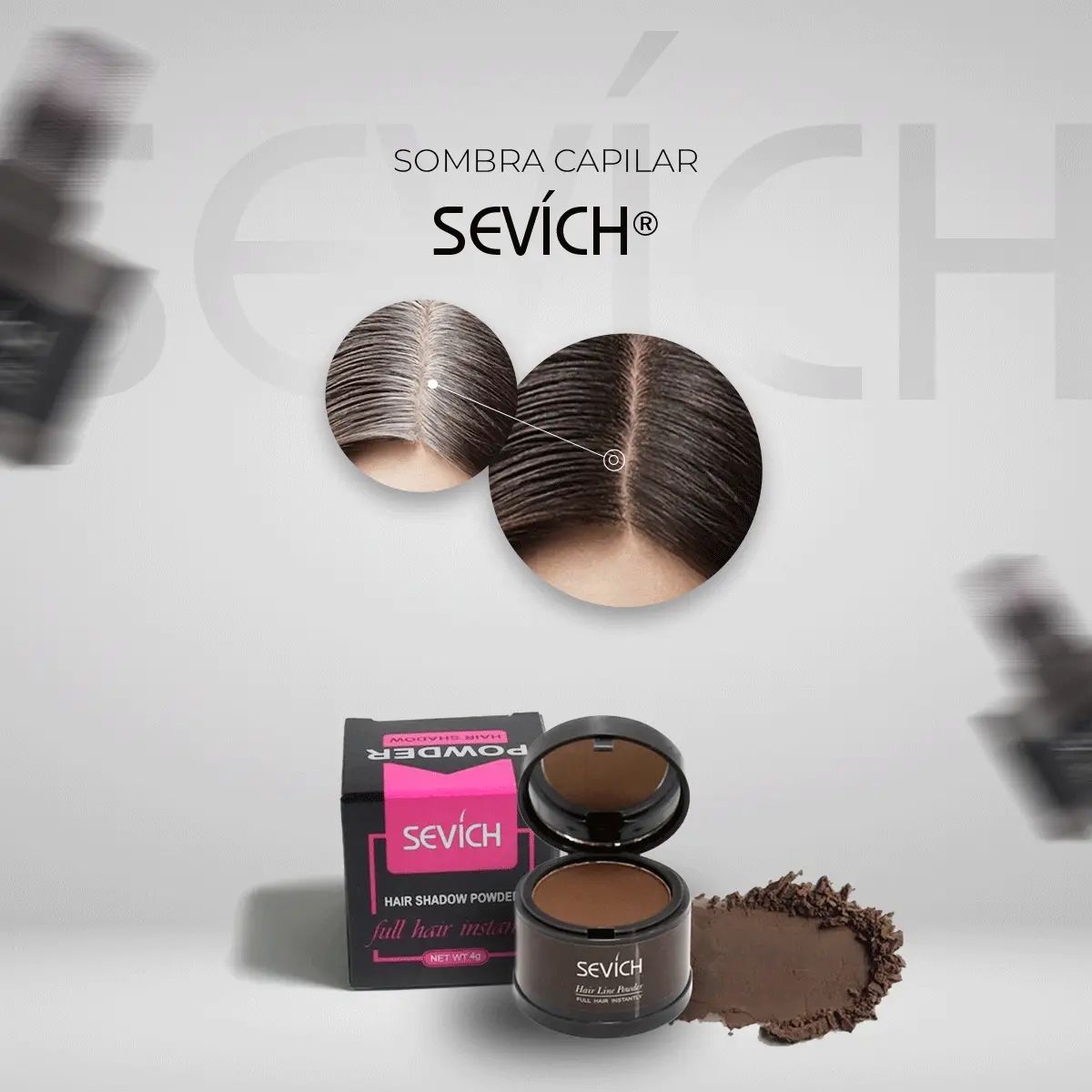 Sombra Capilar Sevích® - Decile Adiós a las Canas al Instante (Compra 1 y llévate 2)