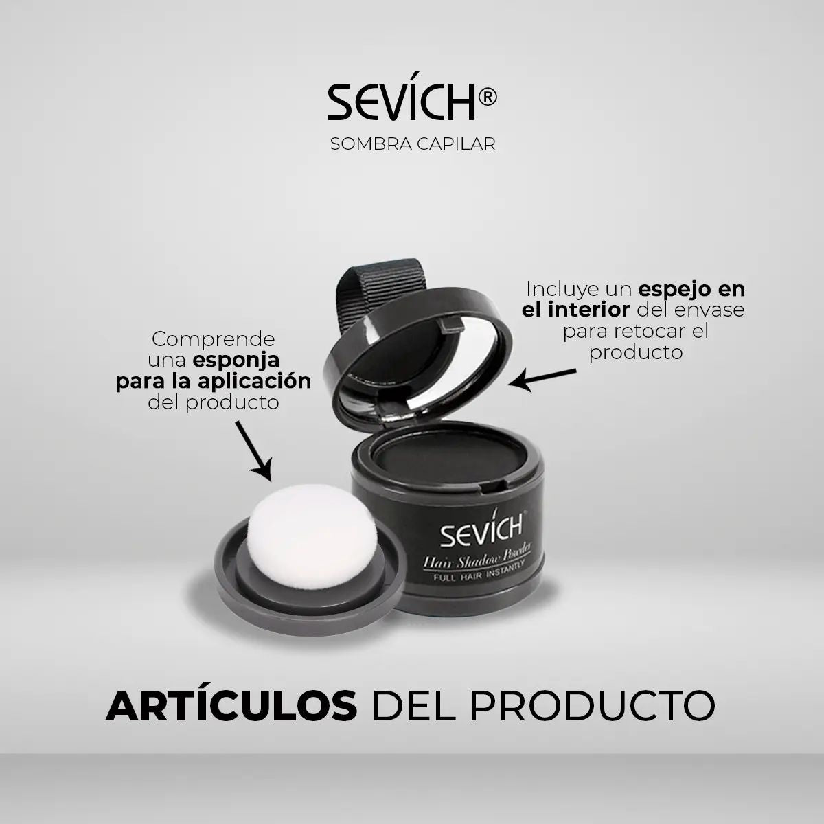 Sombra Capilar Sevích® - Decile Adiós a las Canas al Instante (Compra 1 y llévate 2)