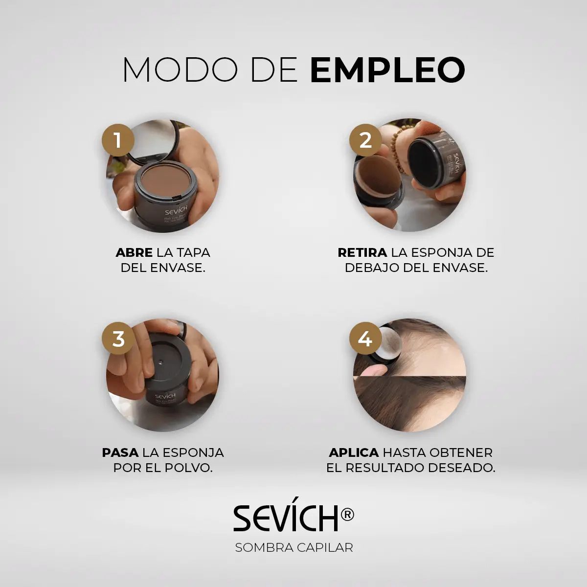 Sombra Capilar Sevích® - Decile Adiós a las Canas al Instante (Compra 1 y llévate 2)