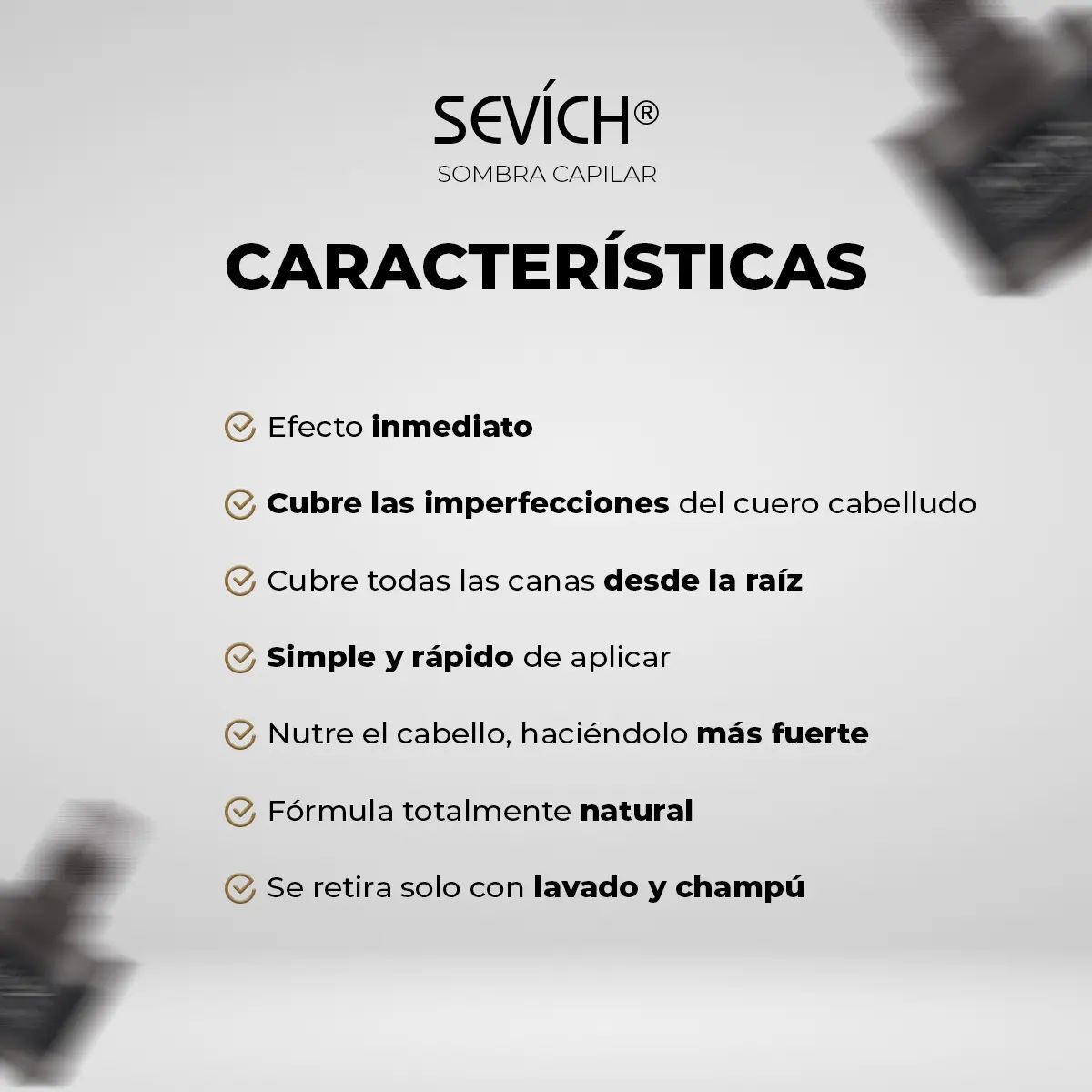 Sombra Capilar Sevích® - Decile Adiós a las Canas al Instante (Compra 1 y llévate 2)